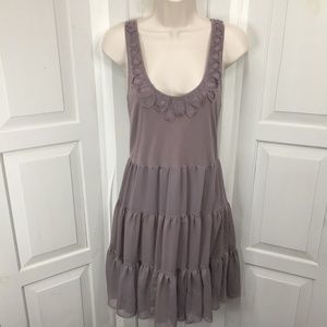 Eloise Light Purple Sleeveless Ruffled Dress